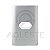PLACA P/1 TOMADA HORIZONTAL COM SUPORTE 4X2 DICOMPEL NOVARA - Imagem 1