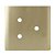 PLACA P/ 3 FUROS COM SUPORTE 4X4 - DICOMPEL NOVARA DOURADO - Imagem 1