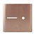 PLACA P/ 1 INTERRUPTOR + 1 FURO  4X4 - NOVARA  OURO ROSE - Imagem 1