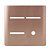 PLACA P/ 3 INTERRUPTORES + 1 FURO COM SUPORTE 4X2 -NOVARA OURO ROSE - Imagem 1