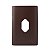PLACA P/ 1 TOMADA VERTICAL COM SUPORTE 4X2 -NOVARA MARROM .F - Imagem 1