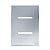 PLACA P/ 2 INTERRUPTORES COM SUPORTE 4X2 - NOVARA GLASS ESPELHADA - Imagem 1