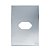 PLACA P/ 1 TOMADA HORIZONTAL C/ SUPORTE 4X2 -NOVARA GLASS ESPELHADA - Imagem 1