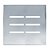 PLACA P/ 6 INTERRUPTORES COM SUPORTE 4X4 - NOVARA GLASS ESPELHADA - Imagem 1