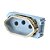 MODULO TOMADA 10A - DICOMPEL NOVARA AZUL CELESTE GOLD - Imagem 1