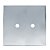 PLACA COM 2 FUROS COM SUPORTE 4X4 - NOVARA GLASS ESPELHADA - Imagem 1