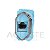 MODULO RJ45 ( INTERNET ) - NOVARA AZUL CELESTE CROMADO - Imagem 1