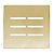PLACA P/ 6 INTERRUPTORES COM SUPORTE 4X4 - NOVARA GLASS DOURADO - Imagem 1