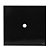 PLACA FURO COM SUPORTE 4X4 - NOVARA GLASS PRETO BRILHANTE - Imagem 1