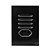 CJ INTERRUPTOR QUADRUPLO PARALELO + TOMADA 10A (ESPECIAL) 4X2 - NOVARA GLASS PRETO BRILHANTE CROMADO - Imagem 1