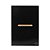 CJ INTERRUPTOR SIMPLES HORIZONTAL 4X2 - NOVARA GLASS PRETO BRILHANTE GOLD - Imagem 1