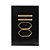 CJ INTERRUPTOR DUPLO PARALELO + TOMADA DUPLA 10A (ESPECIAL)4X2 - NOVARA GLASS PRETO BRILHANTE GOLD - Imagem 1