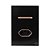 CJ INTERRUPTOR SIMPLES + TOMADA 10A 4X2 - NOVARA GLASS PRETO BRILHANTE OURO ROSE - Imagem 1