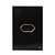 CJ TOMADA 20A HORIZONTAL 4X2 - NOVARA GLASS PRETO BRILHANTE OURO ROSE - Imagem 1