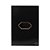 CJ CAMPAINHA CIGARRA BIVOLT (SOM) 4X2 - NOVARA GLASS PRETO BRILHANTE OURO ROSE - Imagem 1
