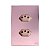 CJ TOMADA DUPLA 10A HORIZONTAL 4X2 - GLASS OURO.R/OURO.R - Imagem 1