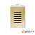 CJ INTERRUPTOR SEXTUPLO SIMPLES (ESPECIAL) 4X2 - NOVARA GLASS DOURADO CROMADO - Imagem 1