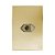 CJ ENTRADA RJ45 (INTERNET) 4X2 - GLASS DOURADO CROMADO - Imagem 1