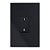 CJ INTERRUPTOR BIPOLAR SIMPLES VERTICAL 4X2 - RECTA BLACK SATIN FOSCO - Imagem 1