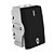 MODULO INTERRUPTOR BIPOLAR SIMPLES  - RECTA BLACK GLOSS - Imagem 1