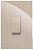 CJ INTERRUPTOR BIPOLAR PARALELO VERTICAL 4X2 - RECTA AREIA GLOSS - Imagem 1