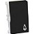 MODULO PULSADOR DE CAMPAINHA - RECTA BLACK SATIN FOSCO - Imagem 1