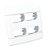 PLACA P/ 4 MODULOS SEPARADOS 4X4-ENERBRAS NEO SOTTILE BRANCO - Imagem 1