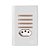 CJ INTERRUPTOR QUADRUPLO SIMPLES + TOMADA 10A (ESPECIAL)4X2 - NOVARA BRANCO C/OURO ROSE - Imagem 1