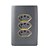 CJ TOMADA TRIPLA 10A 4X2 - NOVARA PRETO GRAFITE GOLD - Imagem 1