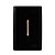CJ INTERRUPTOR BIPOLAR SIMPLES VERTICAL4X2  - NOVARA PRETO BRILHANTE OURO ROSE - Imagem 1
