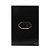 CJ ENTRADA RJ45(INTERNET)4X2-GLASS PRETO BRILHANTE/OURO ROSE - Imagem 1