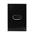 CJ ENTRADA RJ45 (INTERNET) 4X2 - NOVARA GLASS PRETO BRILHANTE GOLD - Imagem 1