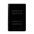 CJ INTERRUPTOR QUADRUPLO SIMPLES (ESPECIAL) 4X2 - NOVARA PRETO BRILHANTE TOTAL - Imagem 1