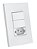 CJ INTERRUPTOR DUPLO PARALELO + TOMADA 10A 4x2 - ENERBRAS DUBAI BRANCO - Imagem 1