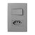 CJ INTERRUPTOR SIMPLES + TOMADA 10A 4X2 - PIAL PLUS + CINZA - Imagem 1
