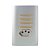 CJ INTERRUPTOR QUADRUPLO SIMPLES + TOMADA 10A 4X2 - NOVARA PRATA GOLD - Imagem 1