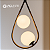 PENDENTE DE TETO LA VILE BLACK 2 LAMPADAS 2XG9 - HEVVY - Imagem 3