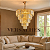 LUSTRE VERSAILLES CRISTAL + CHAMPANHE E DOURADO H/12 HEVVY - Imagem 2