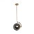 PENDENTE ORBIS SMOKY E GOLD 1XE27 - HEVVY - Imagem 1