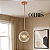 PENDENTE ORBIS 1XE27 COPPERY+CLEAR - HEVVY - Imagem 2