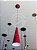 PENDENTE CONE SEM FURO VERMELHO METALICO/BRANCO - T.Y - Imagem 2