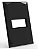 PLACA P/ 1 MODULO HORIZONTAL COM SUPORTE 4X2 - DOHA PRETO - Imagem 1