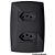 CJ TOMADA DUPLA 10A + 20A 4X2 - BLUX HOME GRAFITE - Imagem 1