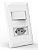 MT -CJ INTERRUPTOR SIMPLES + TOMADA 10A MON.4X2  DOHA BRANCO - Imagem 1