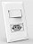 CJ INTERRUPTOR SIMPLES + TOMADA 10A  4X2 - DOHA BRANCO - Imagem 1