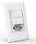CJ INTERRUPTOR DUPLO PARALELO + TOMADA 20A 4X2 - DOHA BRANCO - Imagem 1