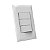 CJ INTERRUPTOR TRIPLO SIMPLES 4X2 - DOHA BRANCO - Imagem 1