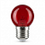 LAMPADA BOLINHA VERMELHO 1W 220V E27 - AAATOP - BULBO1WVM220V - Imagem 1