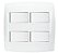 CJ QUADRUPLO PARALELO 4X4 - BLUX HOME BRANCO - Imagem 1