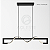 PENDENTE CROTTA 30W  LED PRETO FOSCO 3000K - ORLUCE - Imagem 1